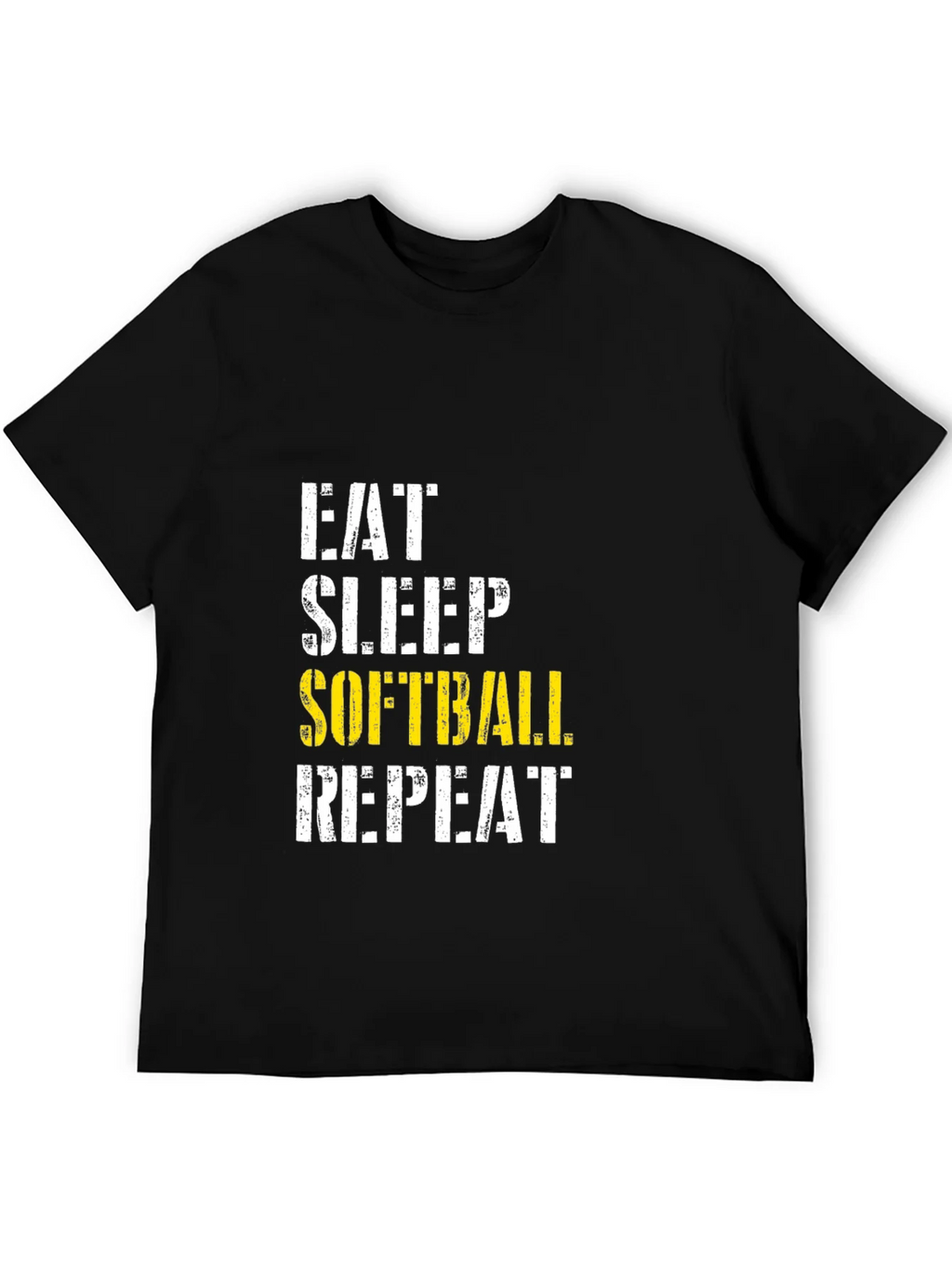 Eat Sleep Softball Repeat Graphic Tee product image 4