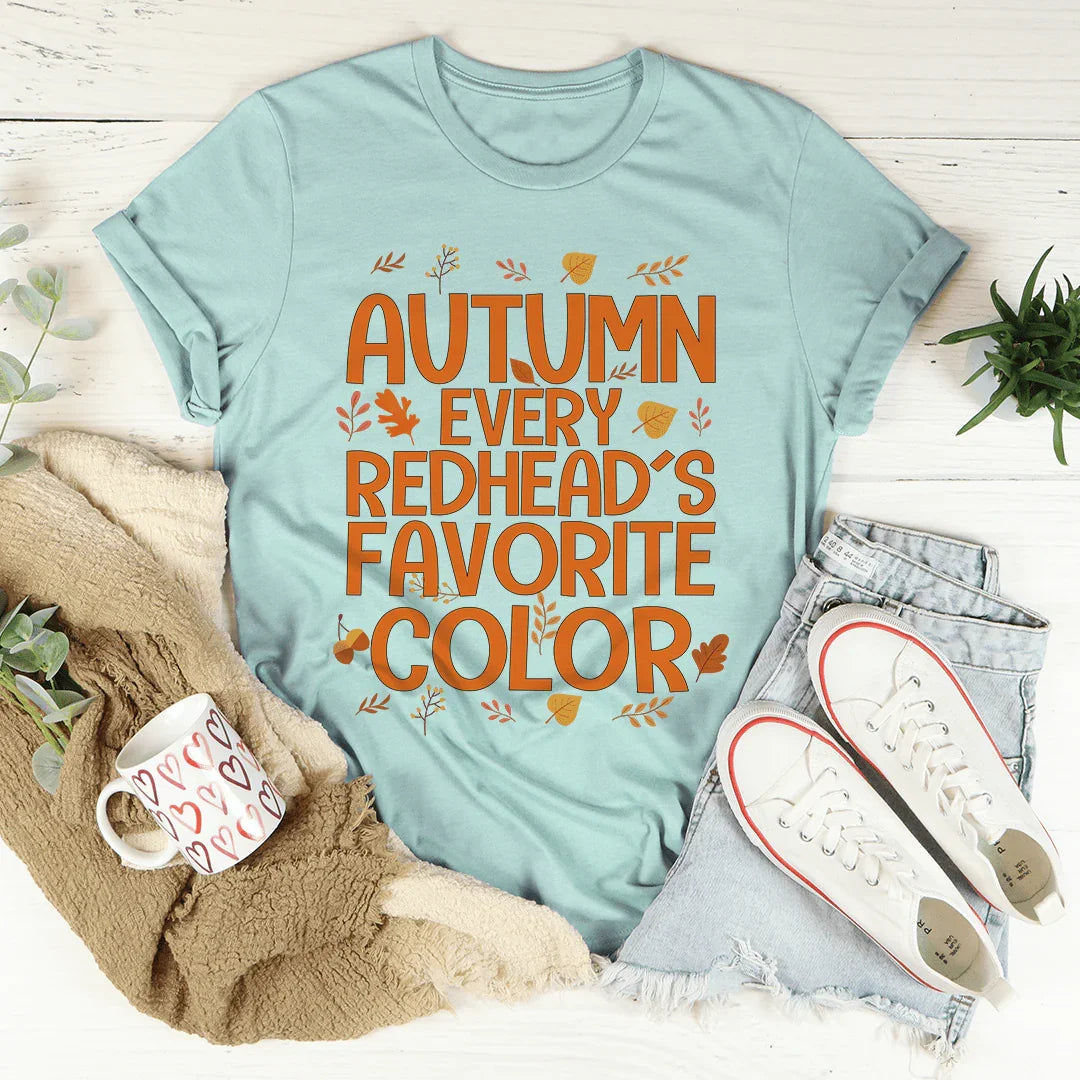 Autumn Every Redhead's Favorite Color Tee product image 4