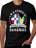 Dominican Republic Bahamas Hybrid T-Shirt product image 1