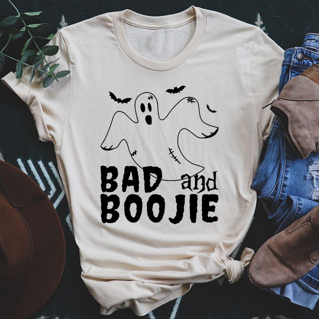 Funny Halloween Ghost Graphic Tee – Bad and Boojie product image 2