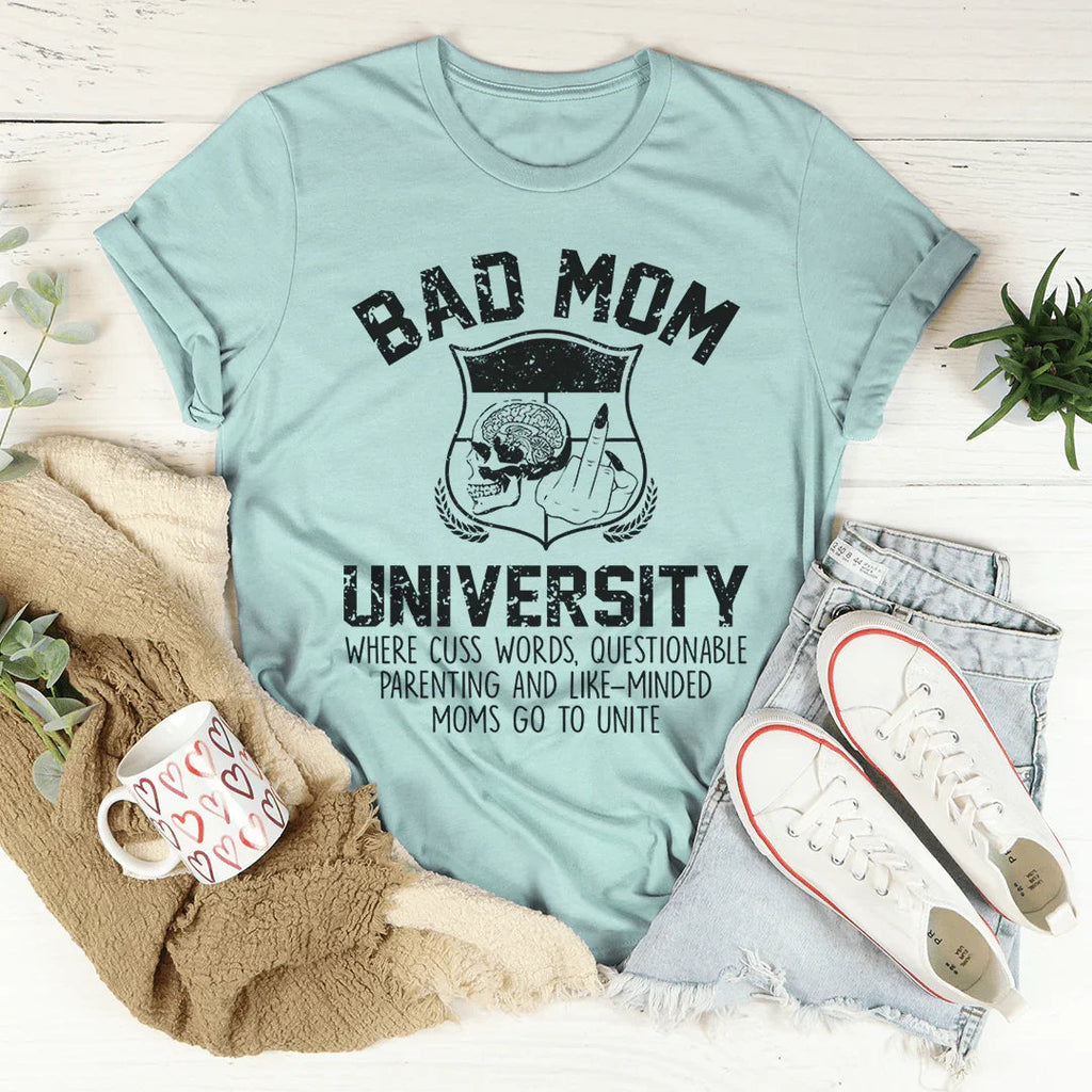 Bad Mom University Tee product image 3