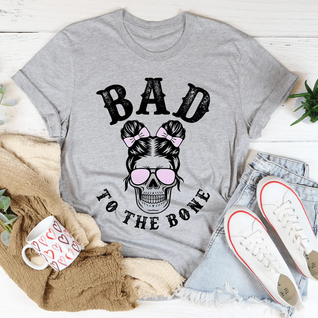 Bad To The Bone Cute Skull Tee product image 2