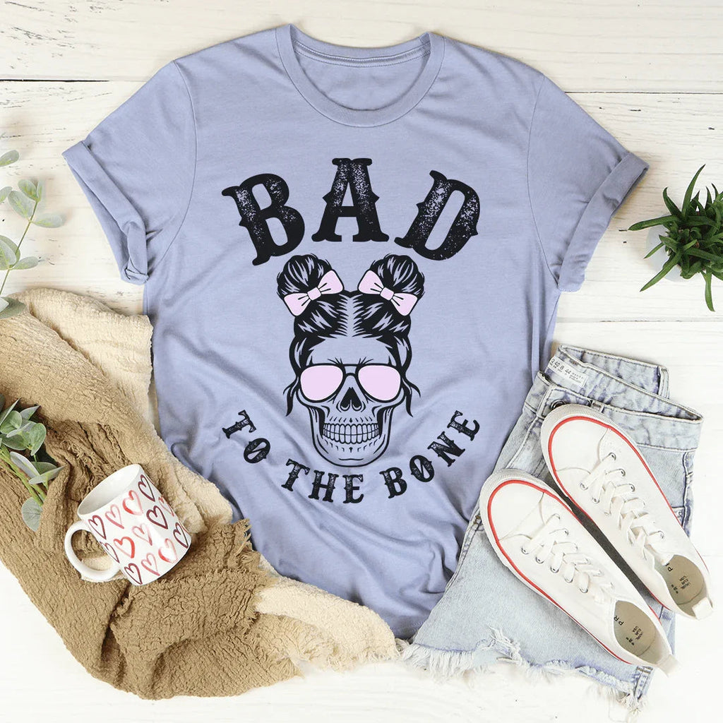 Bad To The Bone Cute Skull Tee product image 4