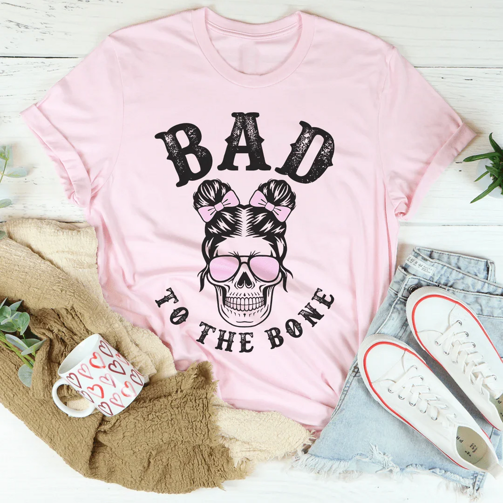 Bad To The Bone Cute Skull Tee product image 3