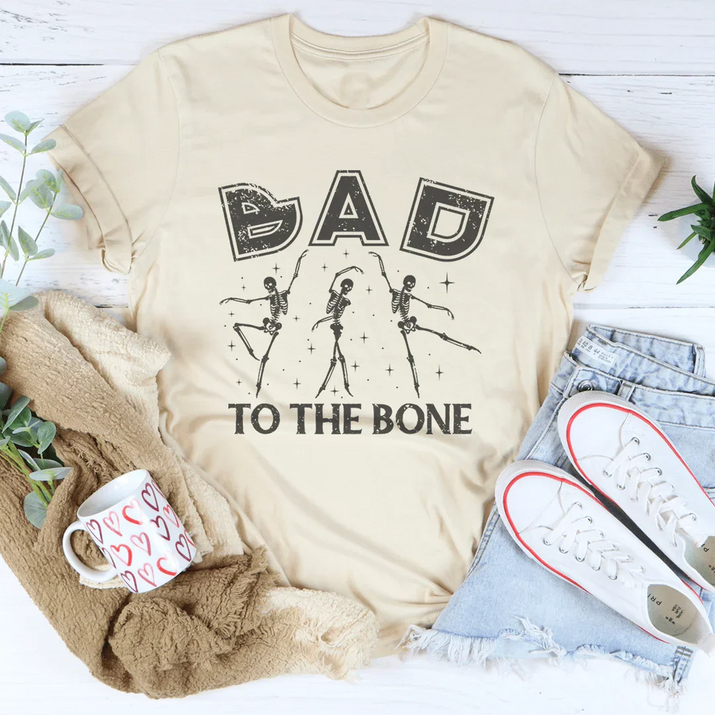 \"Bad To The Bone\" – Retro Rock Skull Edgy Graphic Shirt product image 3