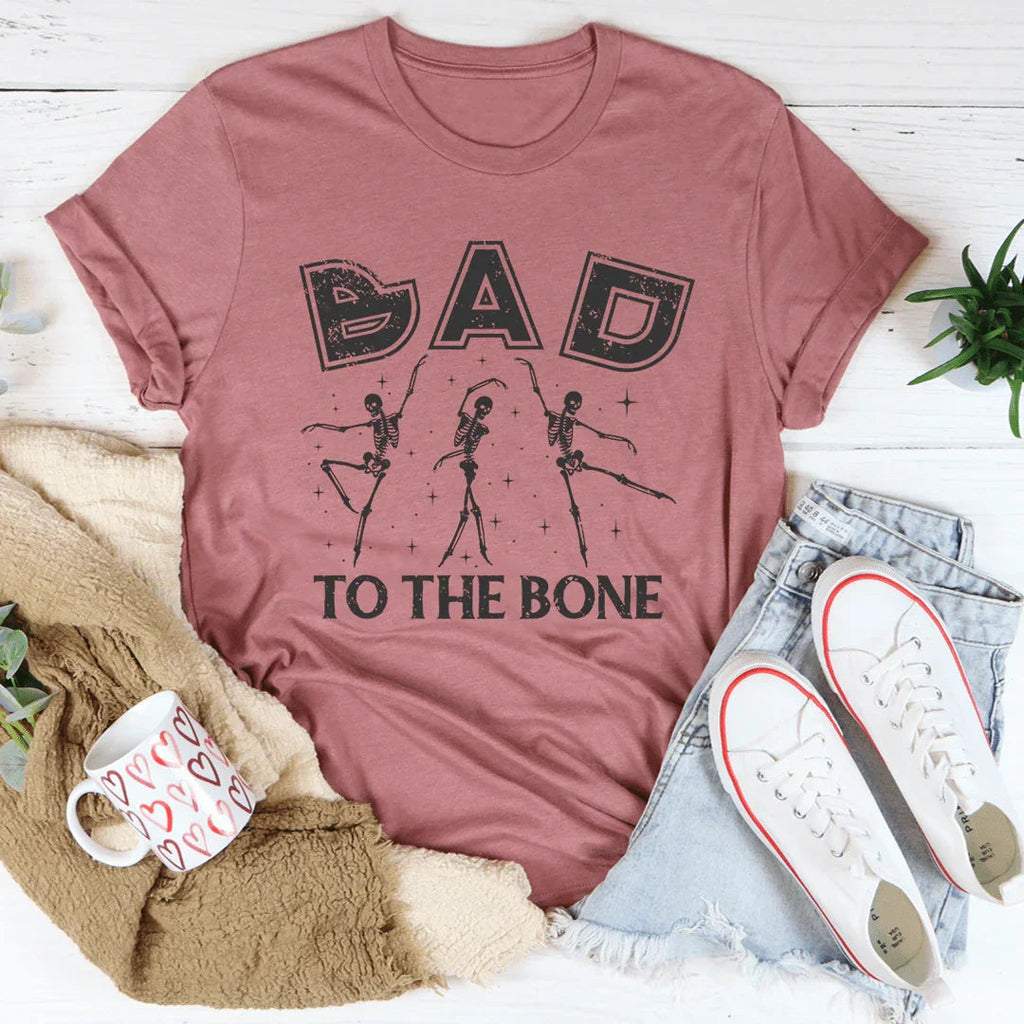 \"Bad To The Bone\" – Retro Rock Skull Edgy Graphic Shirt product image 2