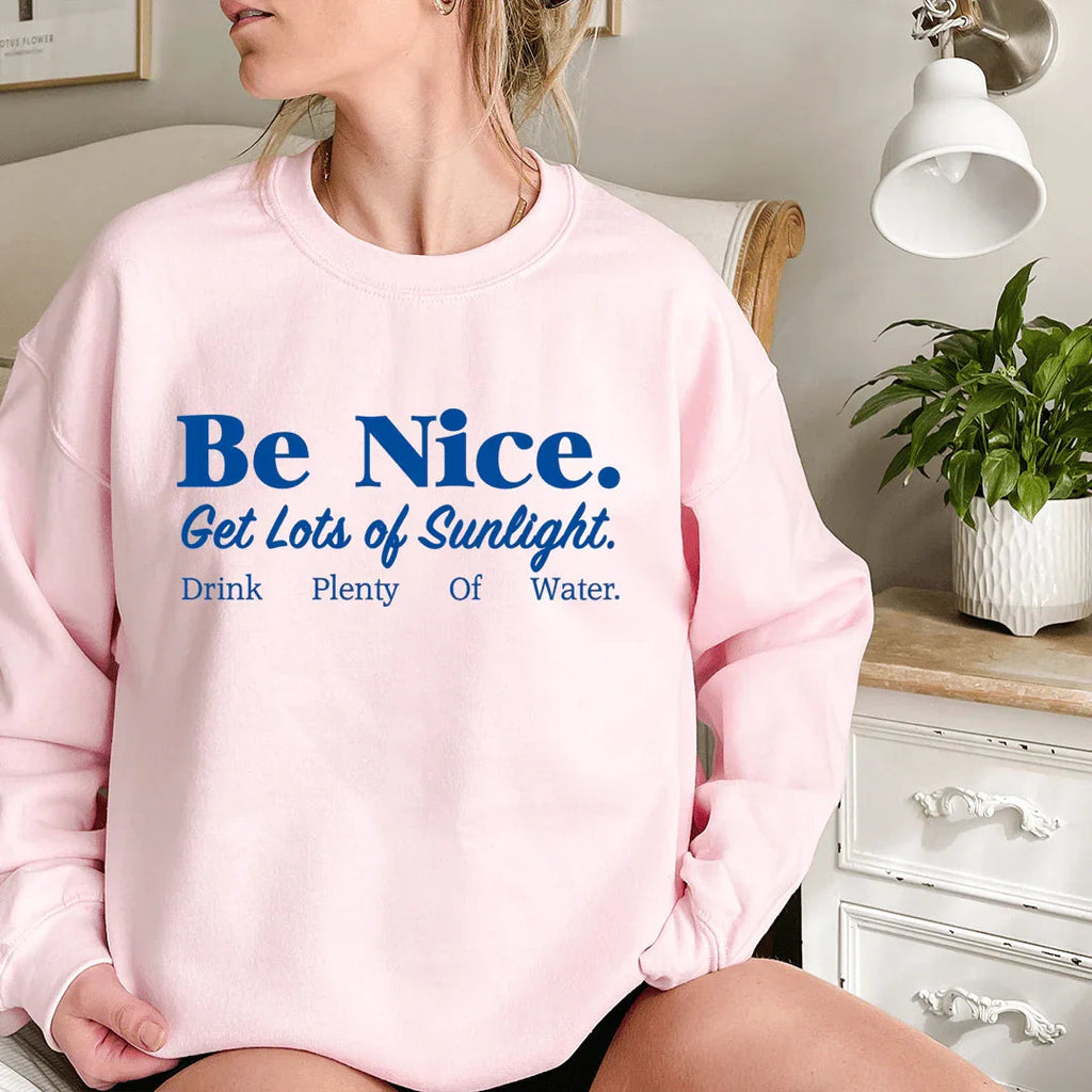 Daily Wellness Mindfulness Sweatshirt – \"Be Nice Get Lots product image 3