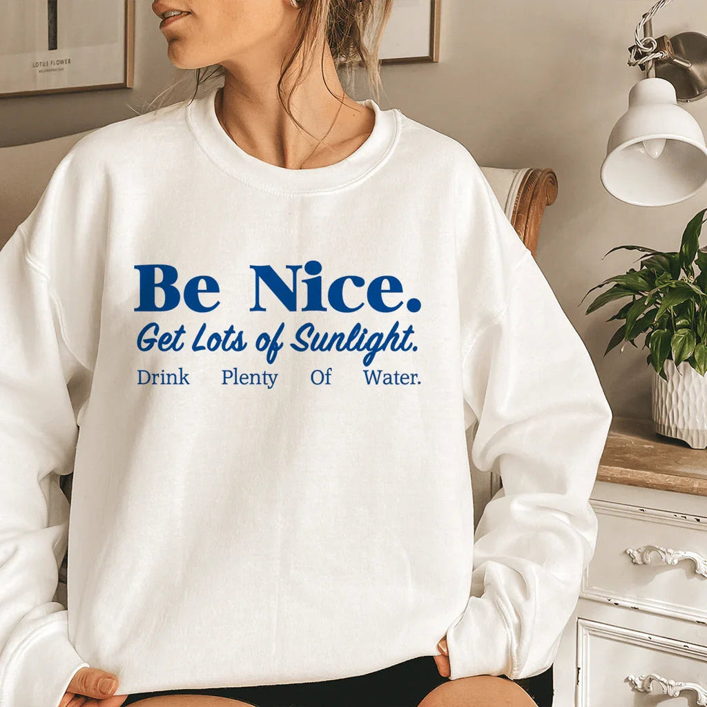 Daily Wellness Mindfulness Sweatshirt – \"Be Nice Get Lots product image 2
