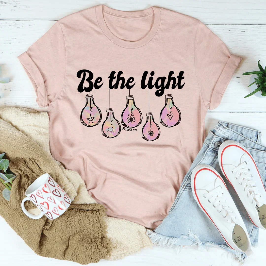 Be The Light Matthew 5:14 Graphic T-Shirt – Inspirational product image 3
