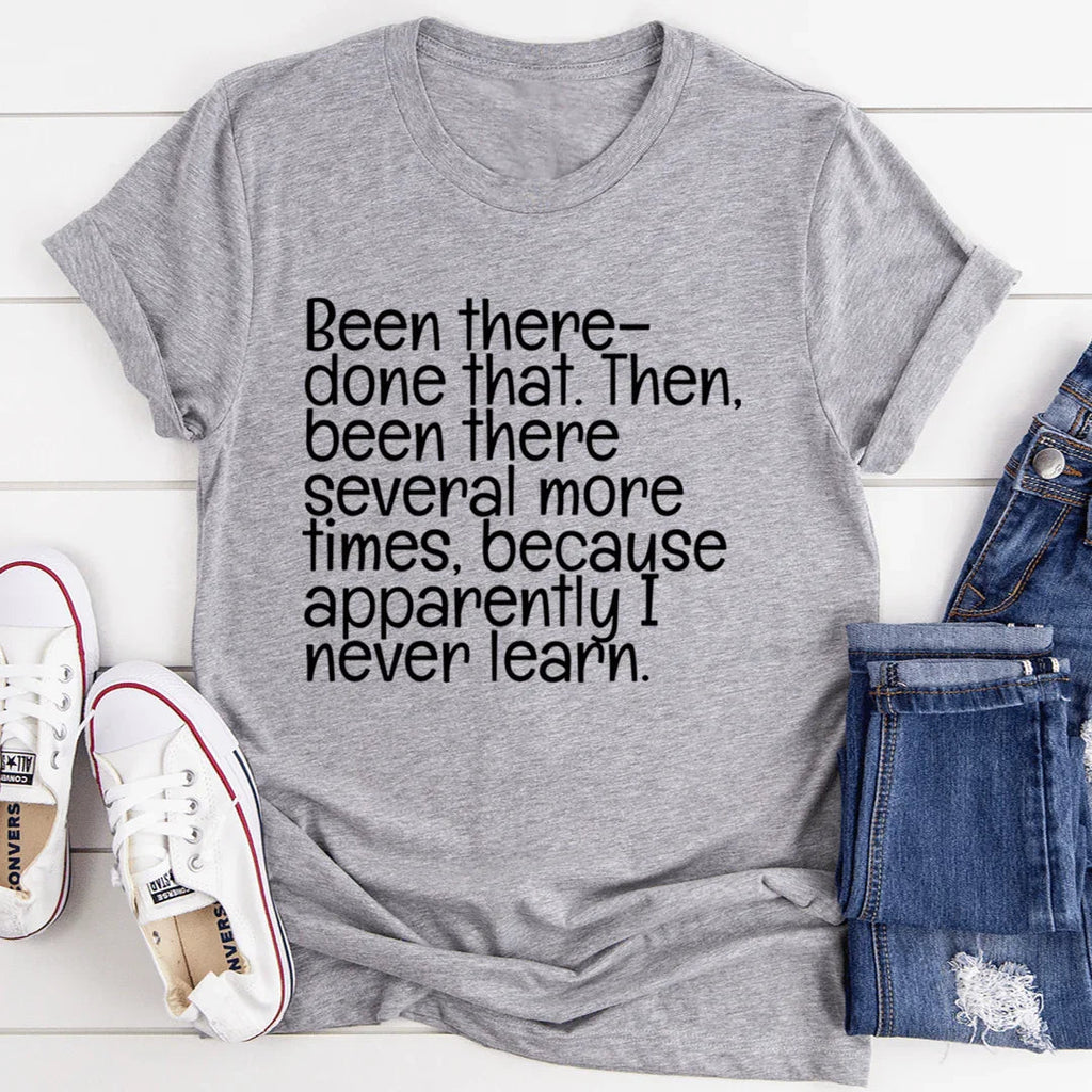 "Been There Done That" – Sarcastic Attitude Crewneck Tee product image 1
