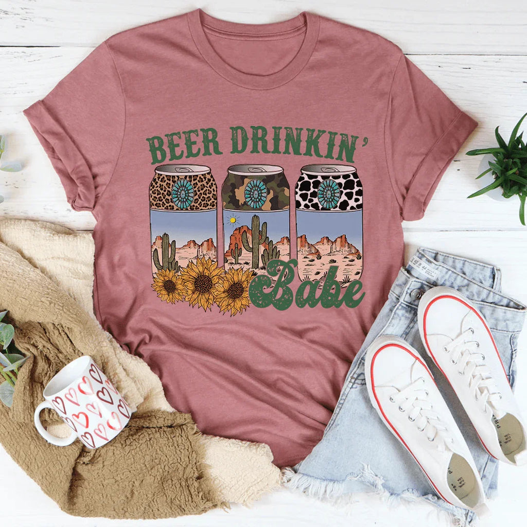 Beer Drinking Babe Tee product image 3