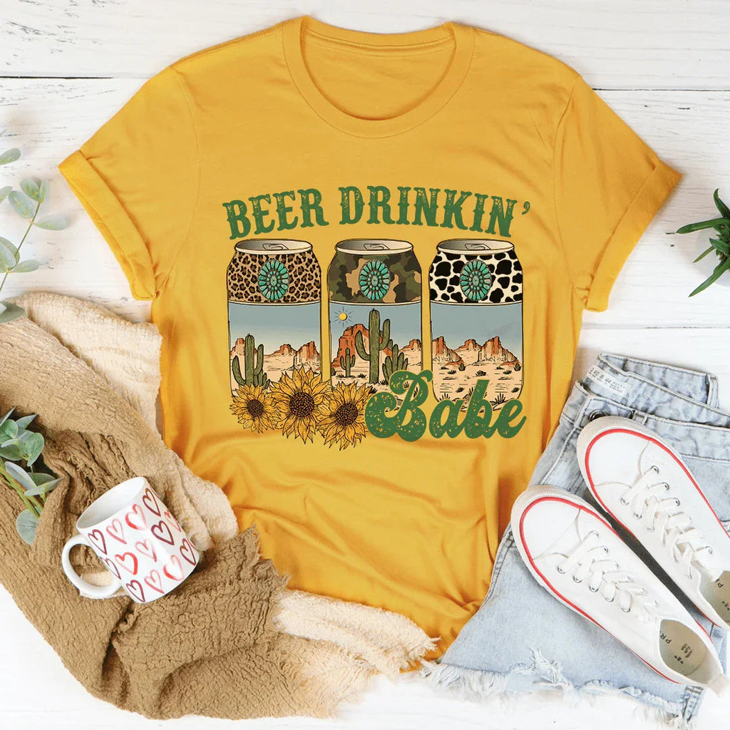 Beer Drinking Babe Tee product image 4