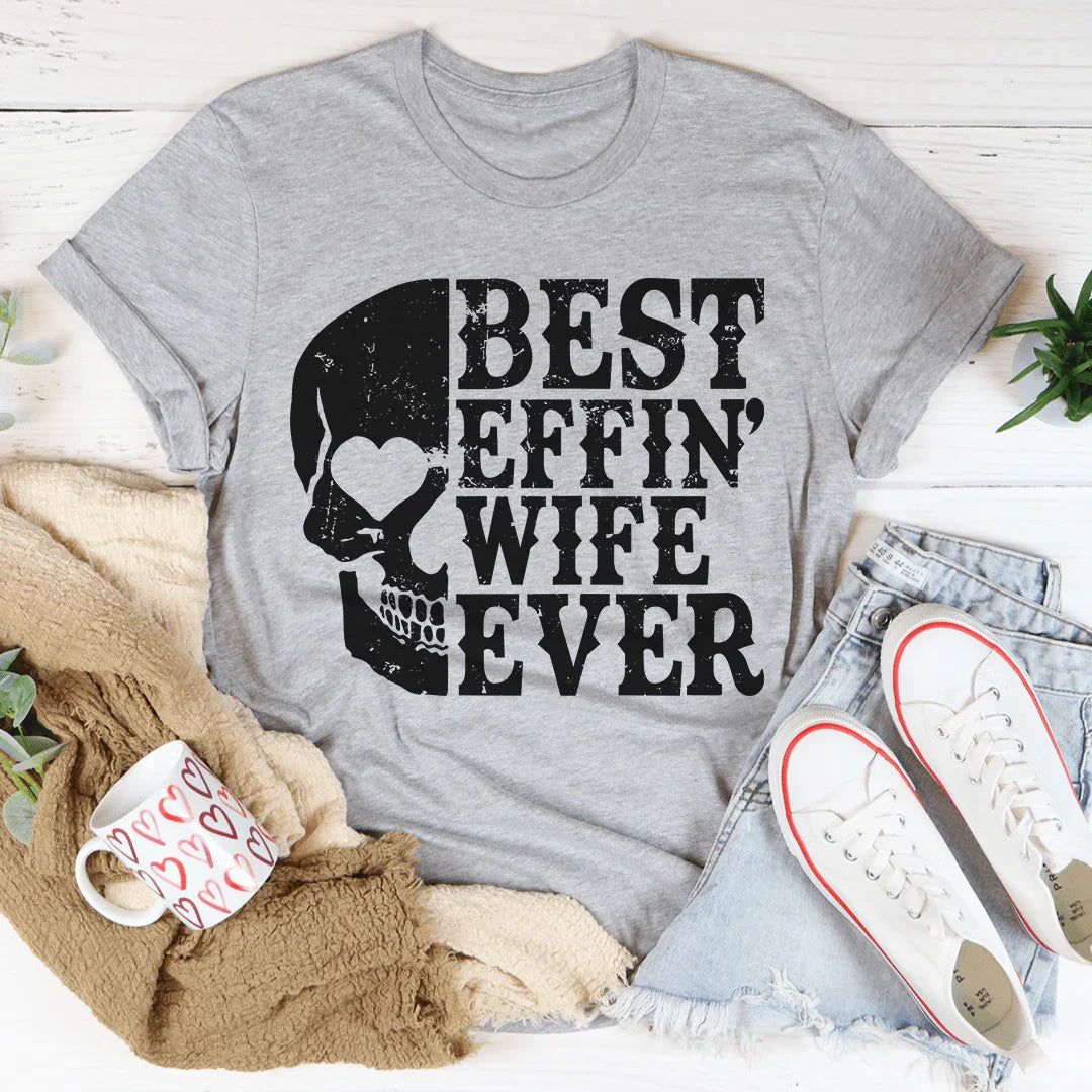 Best Wife Ever Skull Tee product image 2