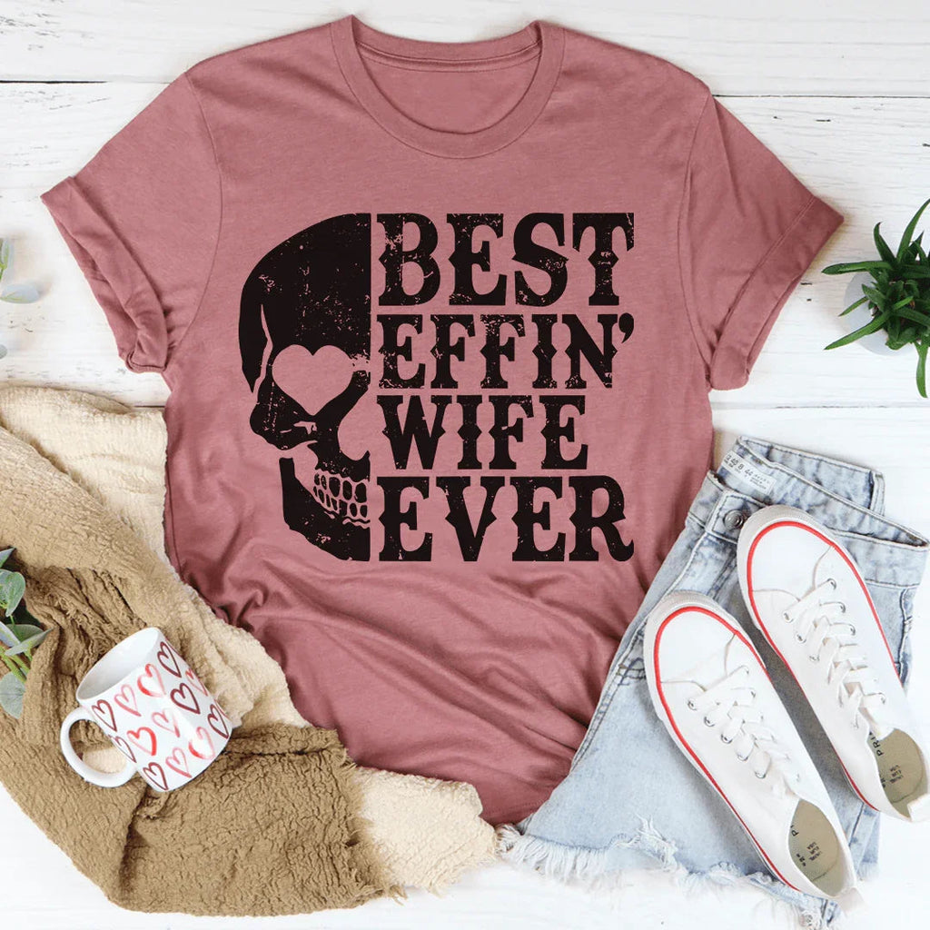 Best Wife Ever Skull Tee product image 3