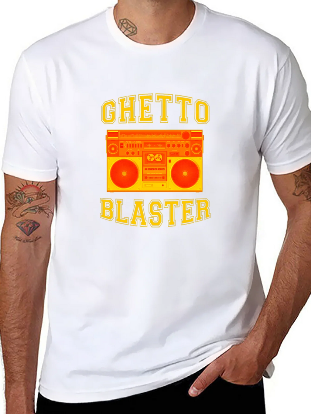 Ghetto Blaster Graphic Tee - Retro Boombox Design product image 6