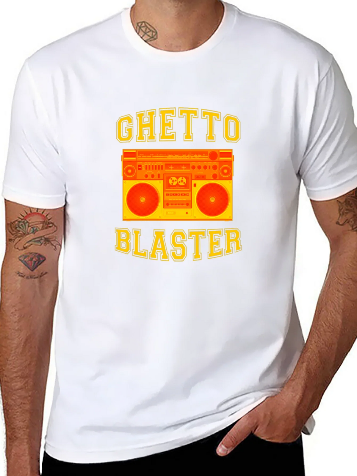 Ghetto Blaster Graphic Tee - Retro Boombox Design product image 6