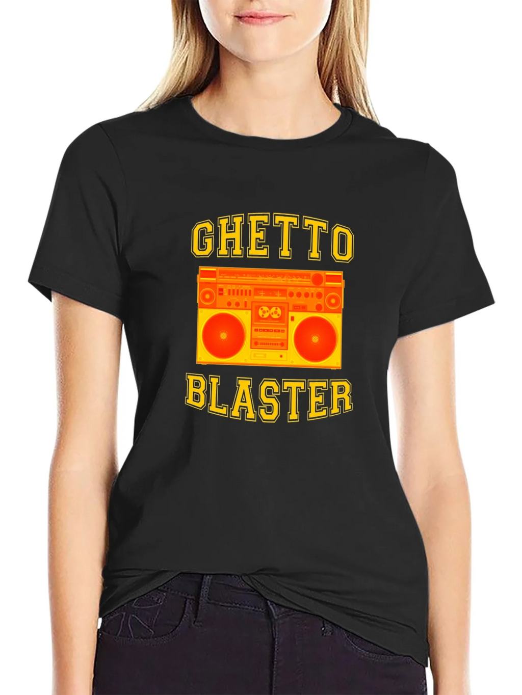 Ghetto Blaster Graphic Tee - Retro Boombox Design product image 2