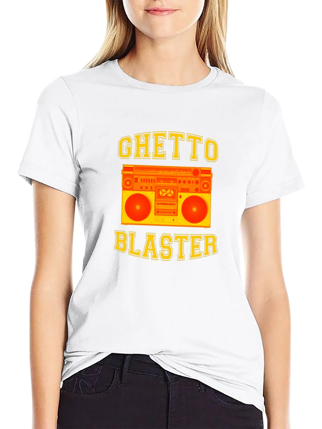 Ghetto Blaster Graphic Tee - Retro Boombox Design product image 7