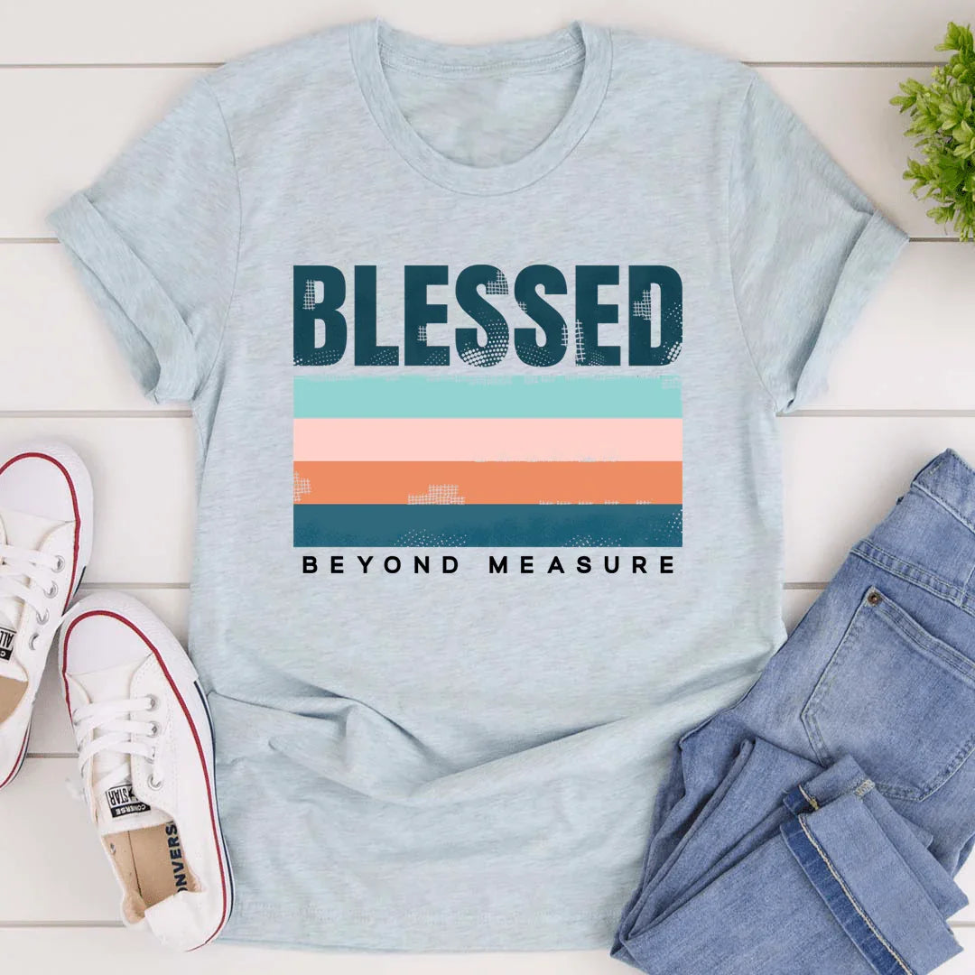Inspirational Faith Graphic Top – "Blessed Beyond Measure" product image 3