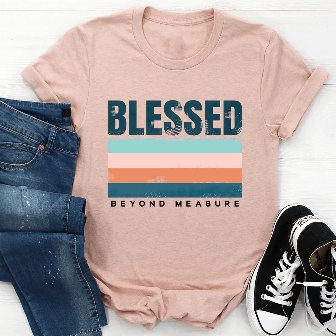 Inspirational Faith Graphic Top – "Blessed Beyond Measure" product image 4