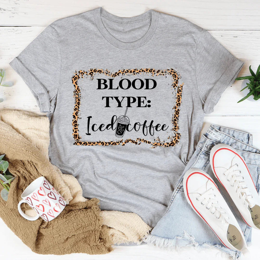 Blood Type Iced Coffee Tee product image 2