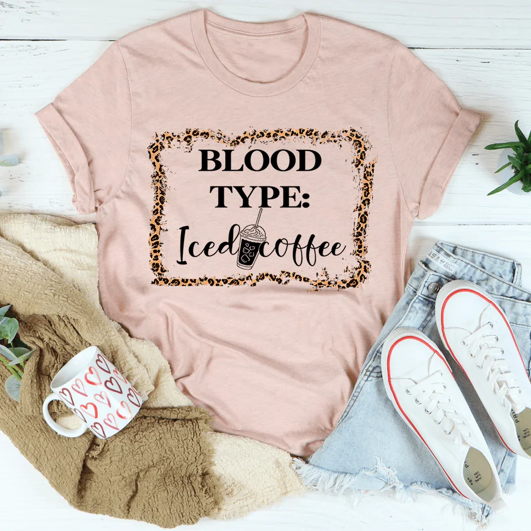 Blood Type Iced Coffee Tee product image 4