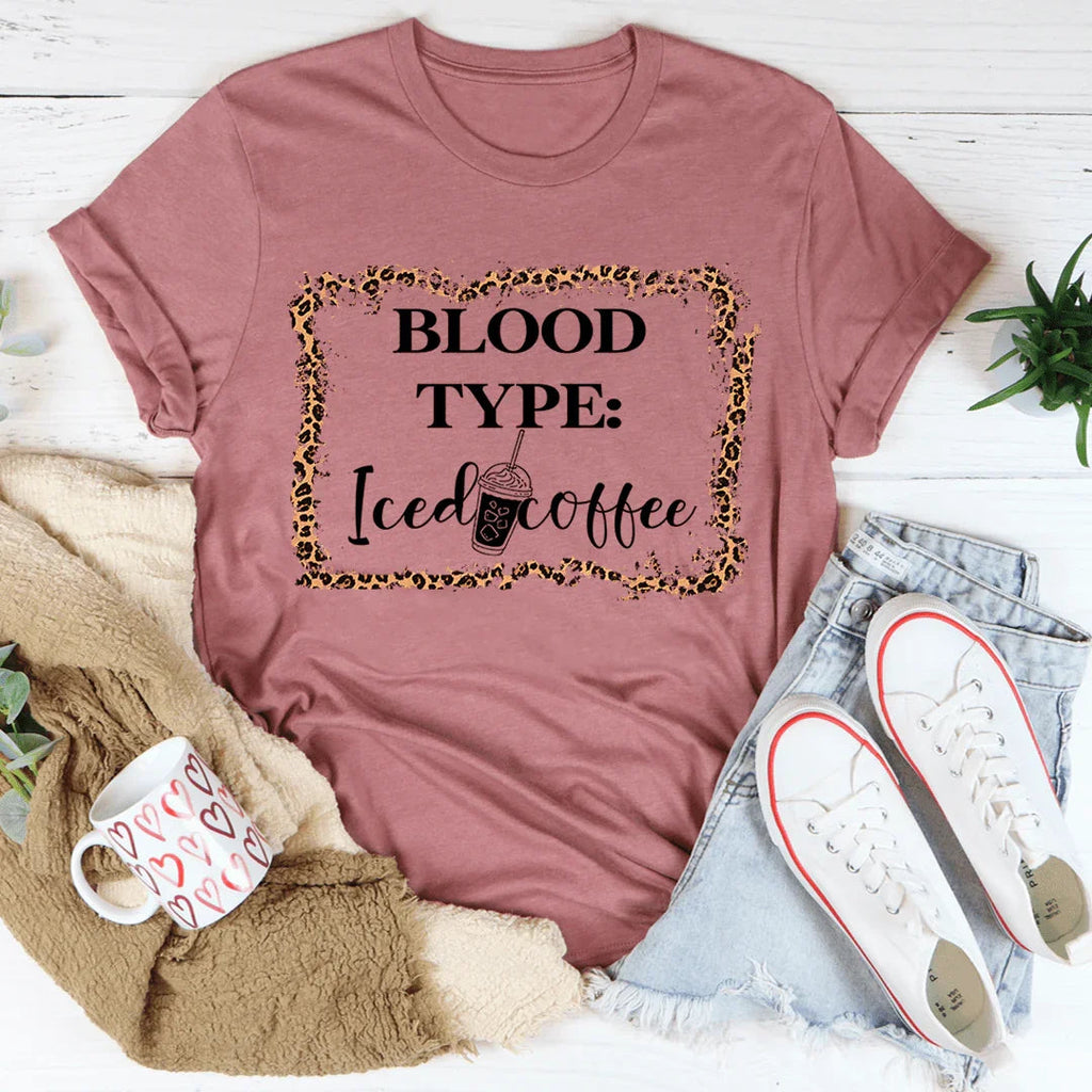 Blood Type Iced Coffee Tee product image 3