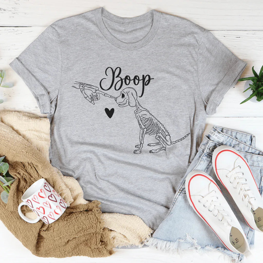 Dog Lover Gift Short-Sleeve Top – "Boop" Cute Tee product image 1