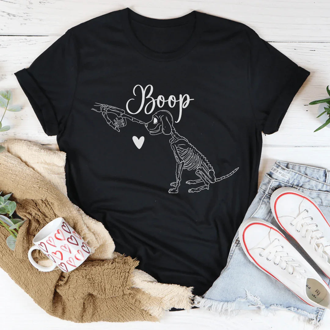 Dog Lover Gift Short-Sleeve Top – "Boop" Cute Tee product image 4