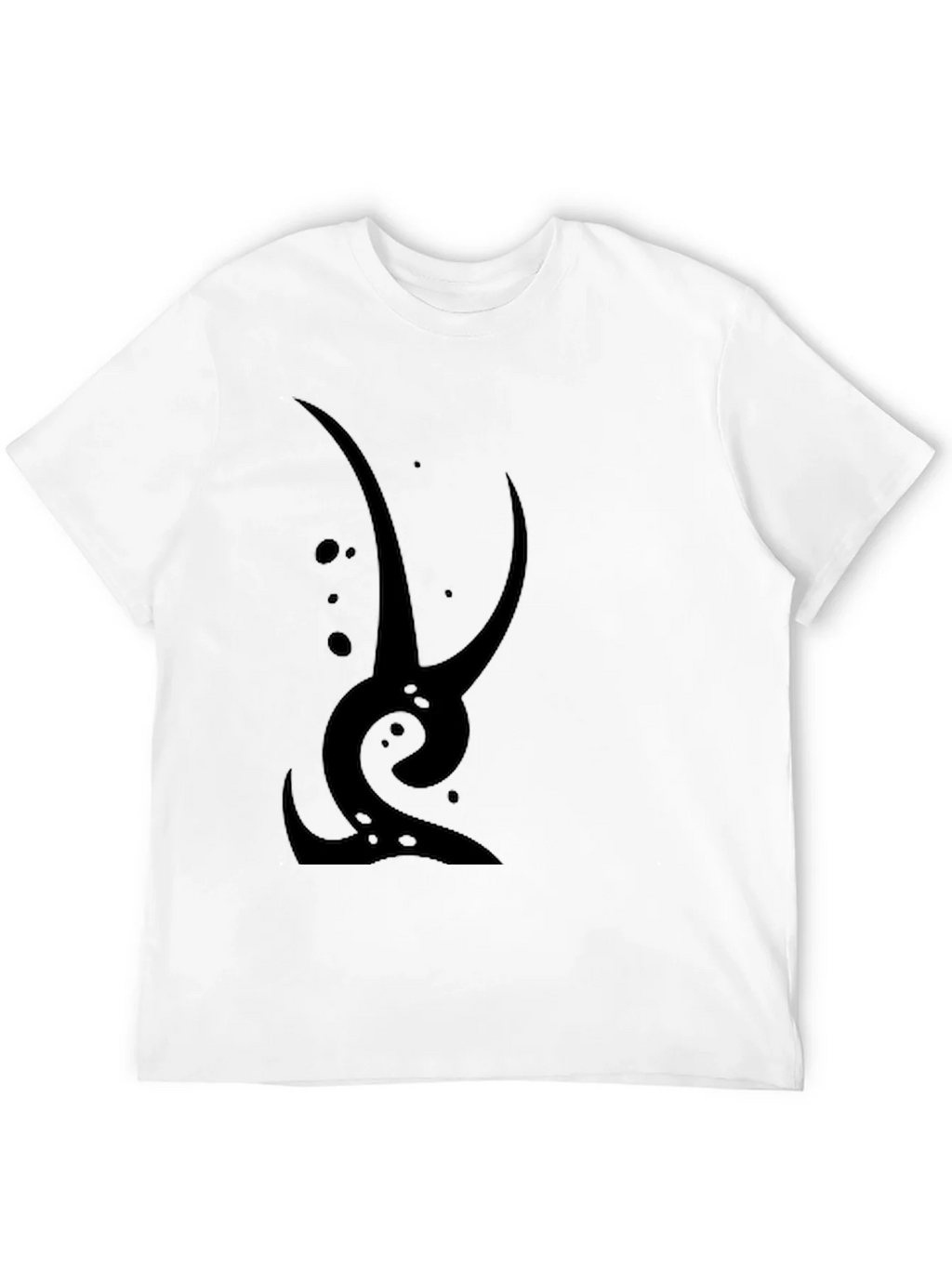 Abstract Graphic Tee - Black Cotton Casual Wear product image 4