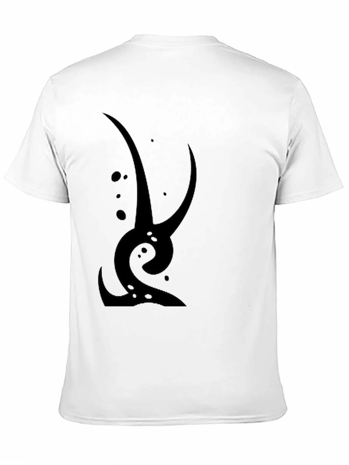 Abstract Graphic Tee - Black Cotton Casual Wear product image 3