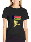 Keep Calm Stay Cool Black T-Shirt product image 1
