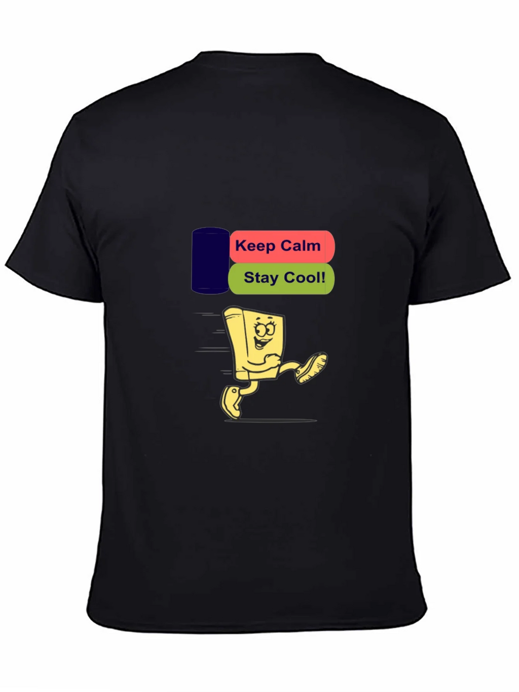 Keep Calm Stay Cool Black T-Shirt product image 3