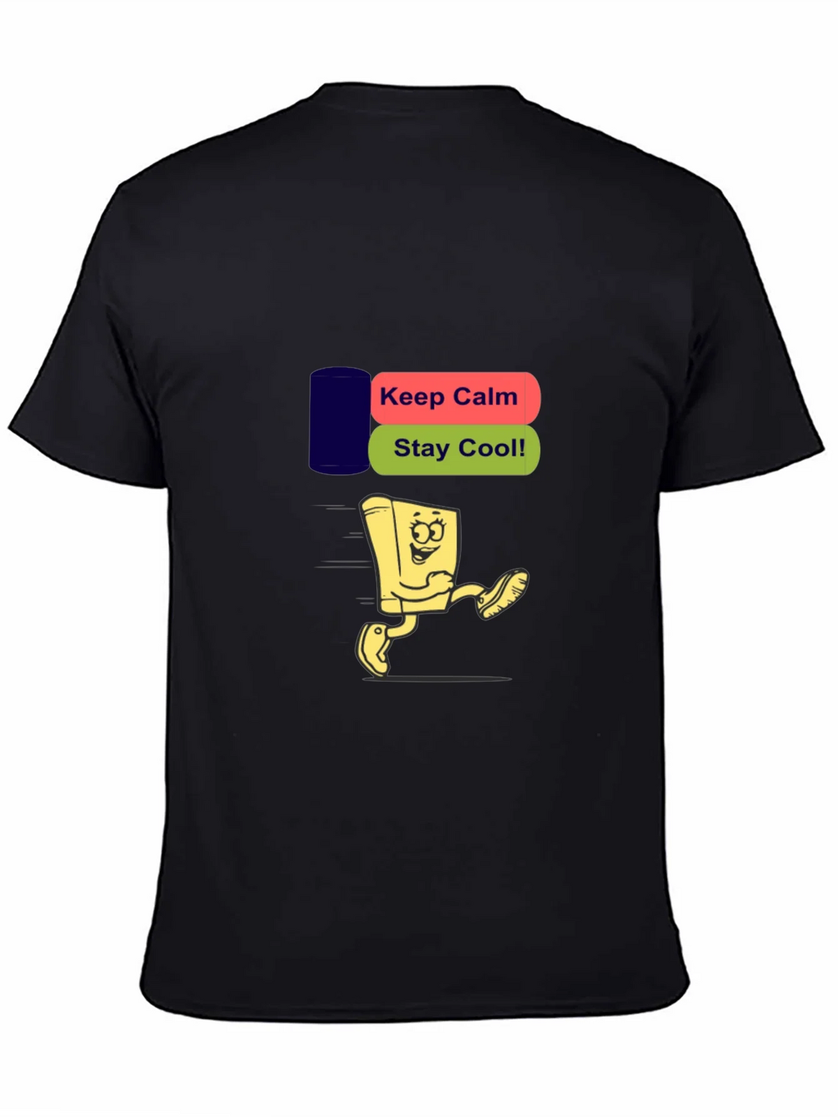 Keep Calm Stay Cool Black T-Shirt product image 3
