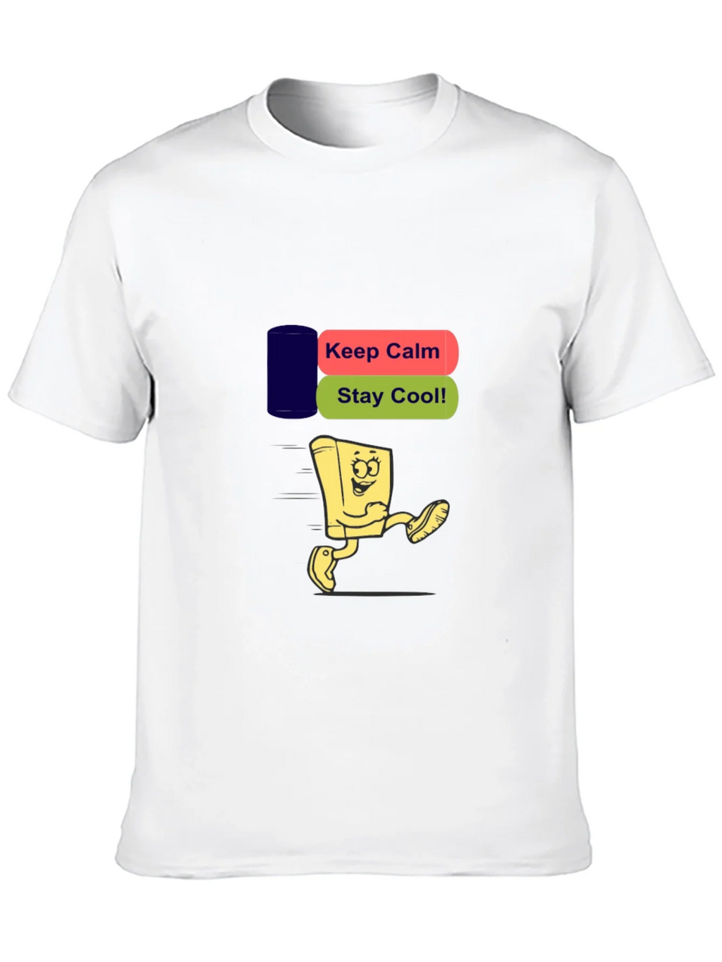 Keep Calm Stay Cool Black T-Shirt product image 6