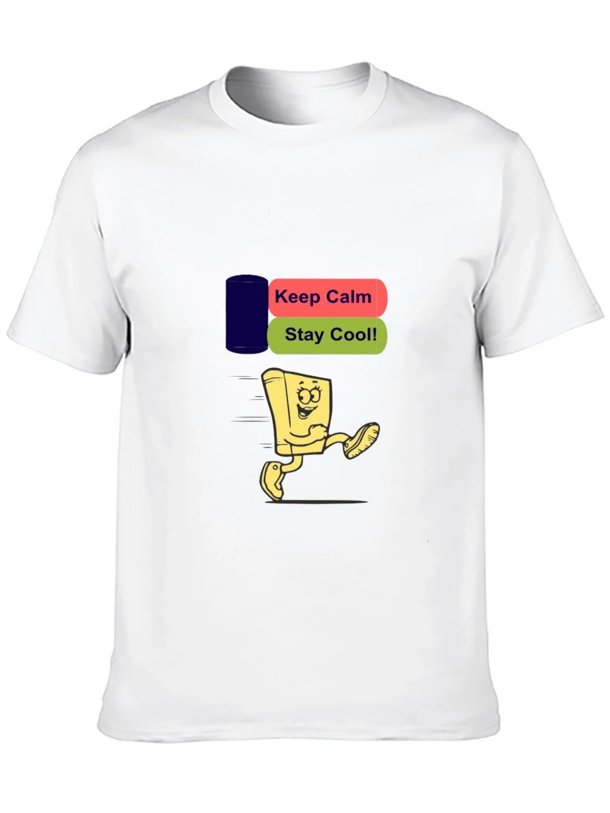 Keep Calm Stay Cool Black T-Shirt product image 6