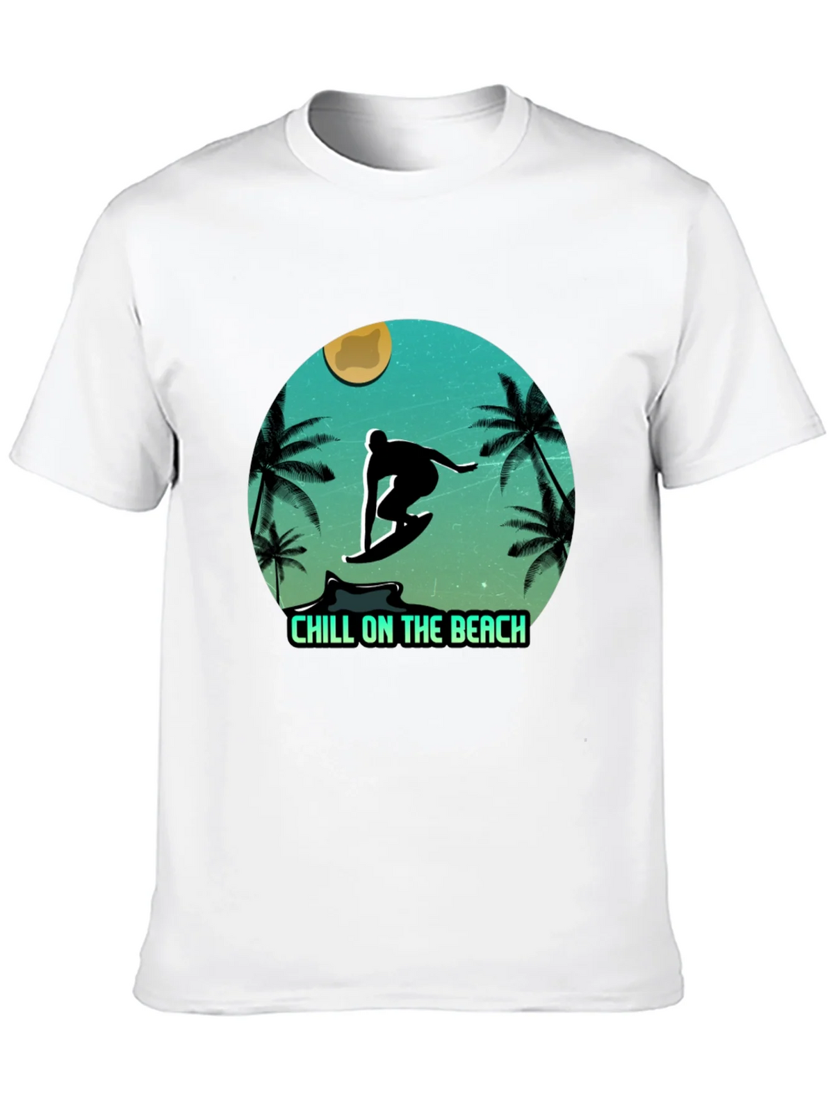 Chill On The Beach Surfer Graphic T-Shirt product image 6