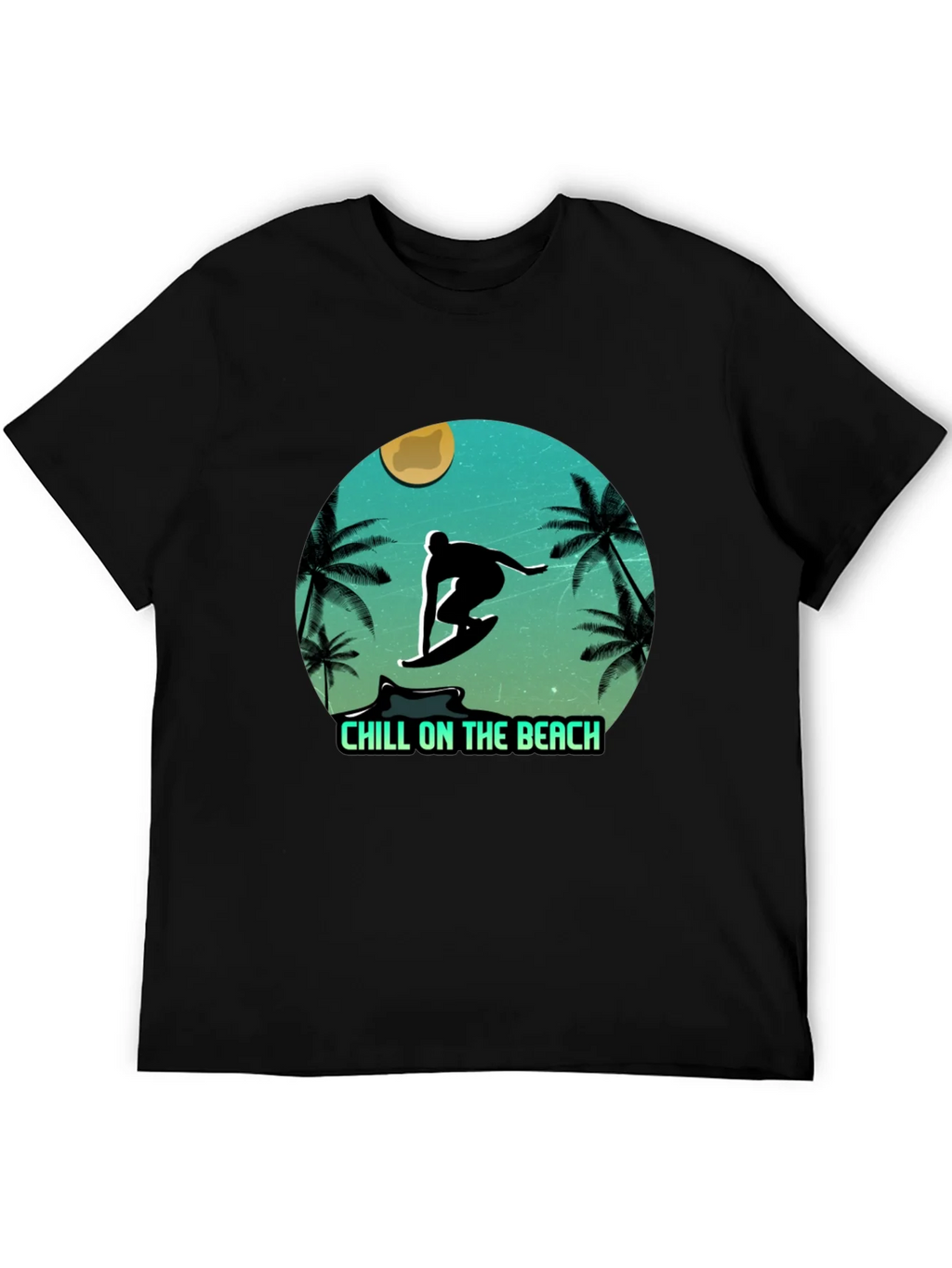 Chill On The Beach Surfer Graphic T-Shirt product image 2