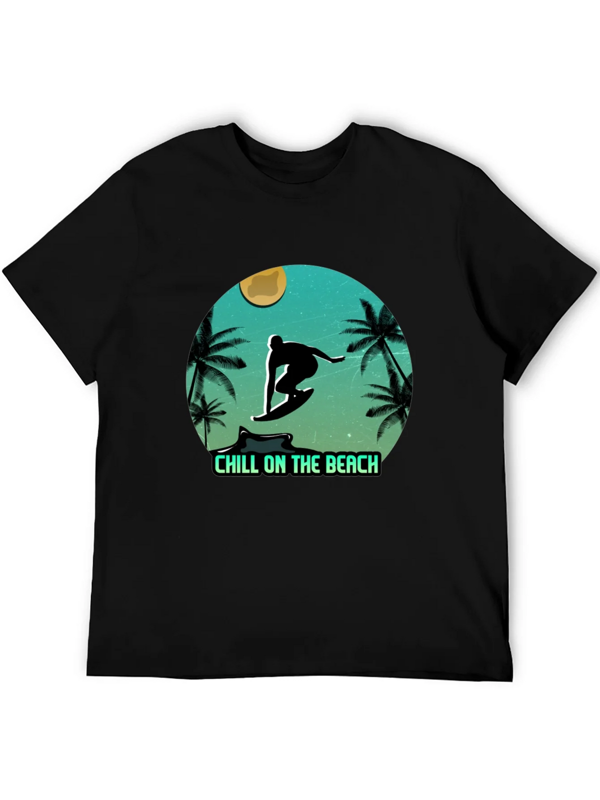 Chill On The Beach Surfer Graphic T-Shirt product image 2