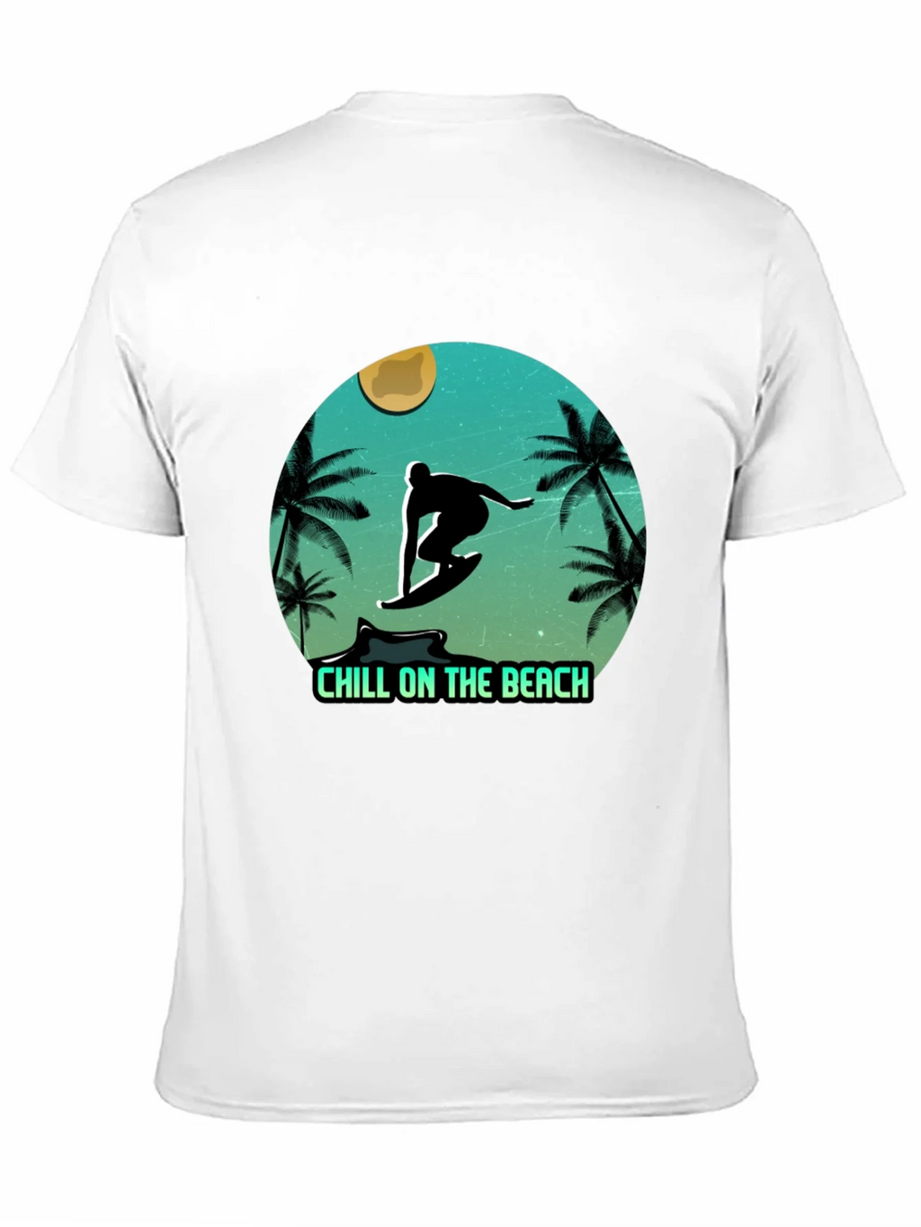 Chill On The Beach Surfer Graphic T-Shirt product image 7