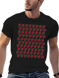 Rose Pattern Black T-Shirt product image 1