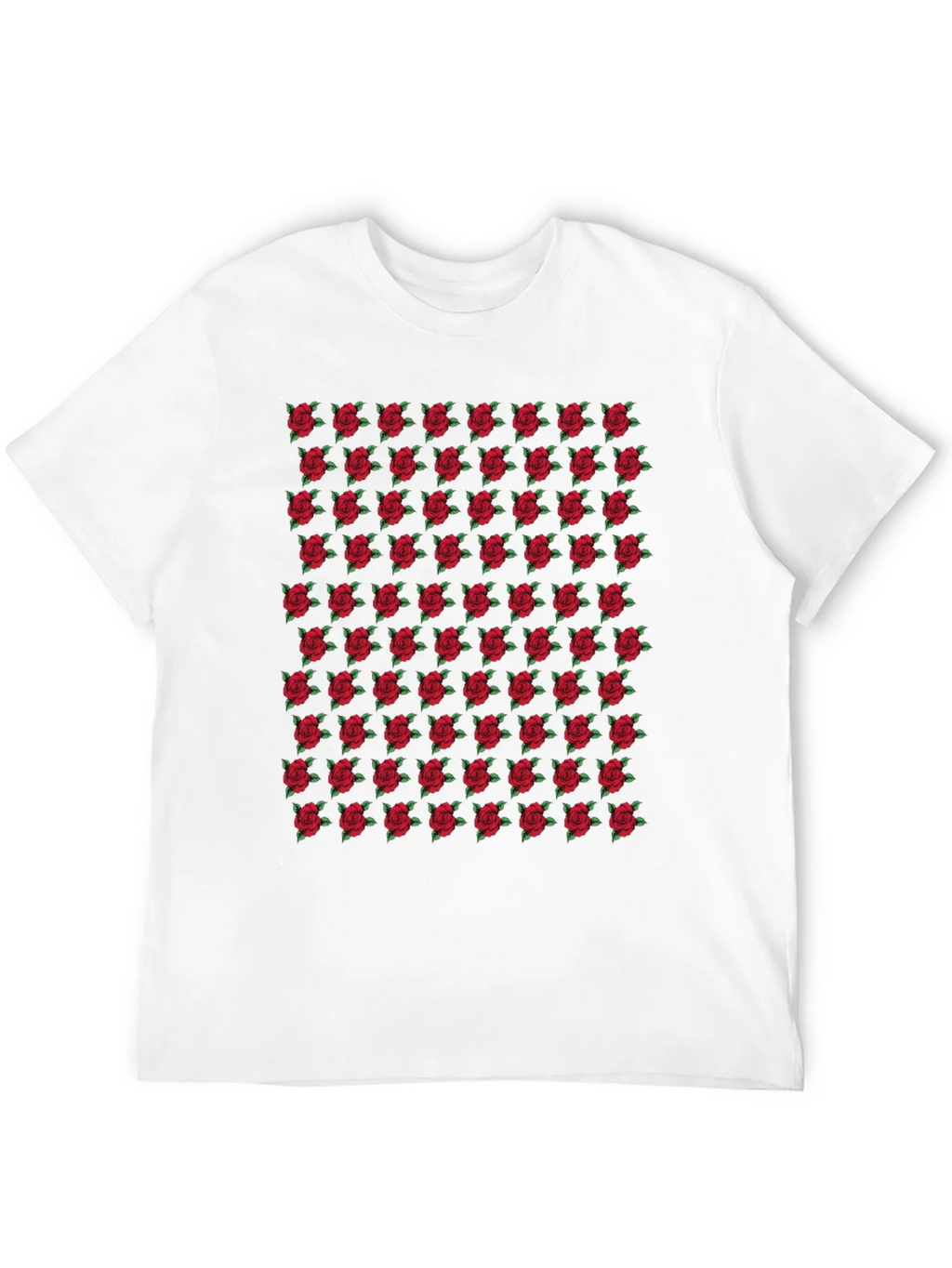 Rose Pattern Black T-Shirt product image 3