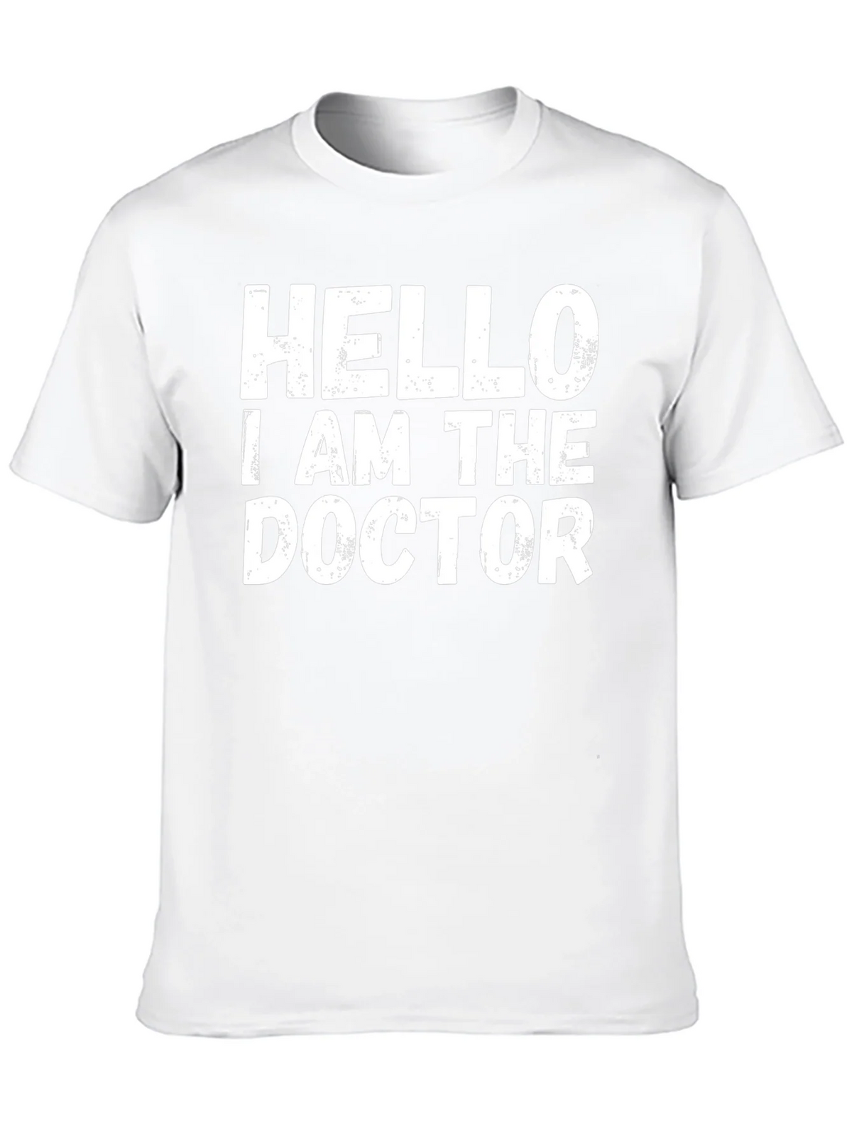 Hello I Am The Doctor T-Shirt - Black Novelty Tee product image 4