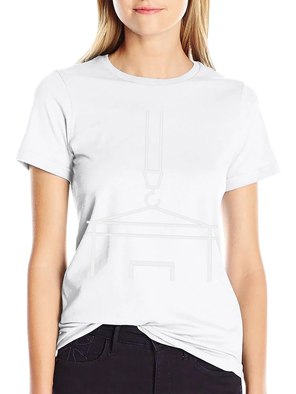 Construction Crane Graphic Tee - Black product image 2