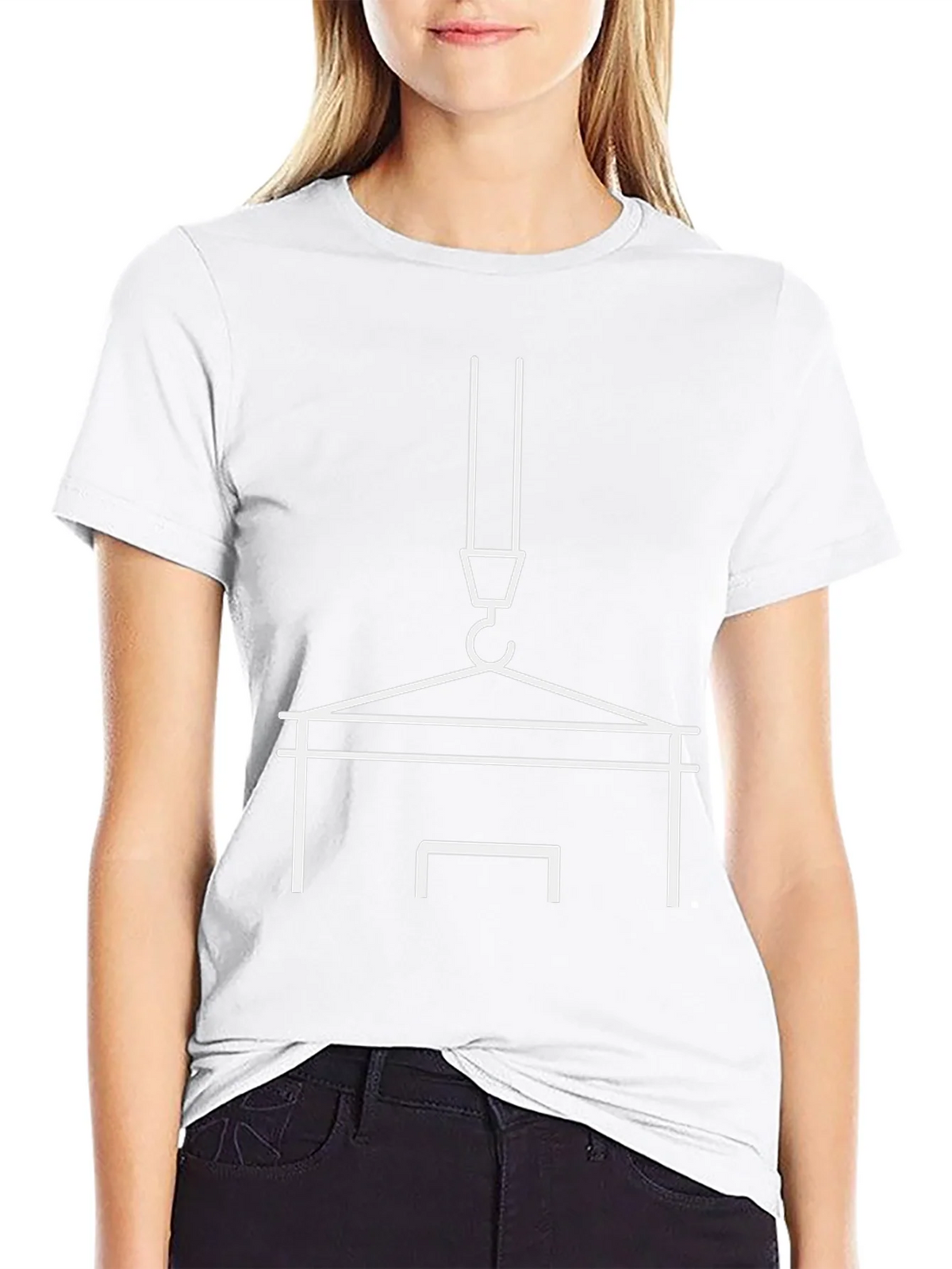 Construction Crane Graphic Tee - Black product image 2