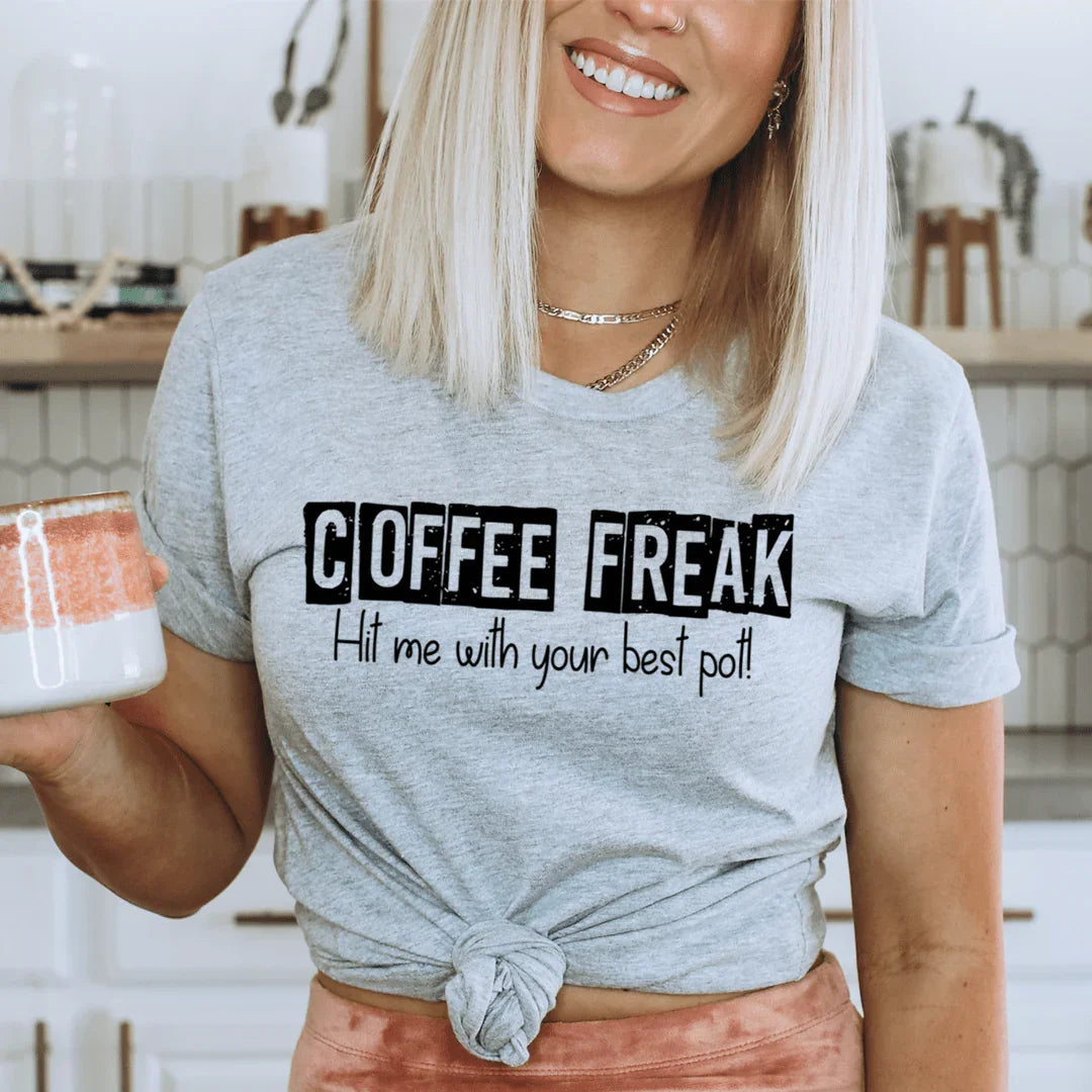 Caffeinated Coffee Lover Graphic Shirt – Freak\" product image 1