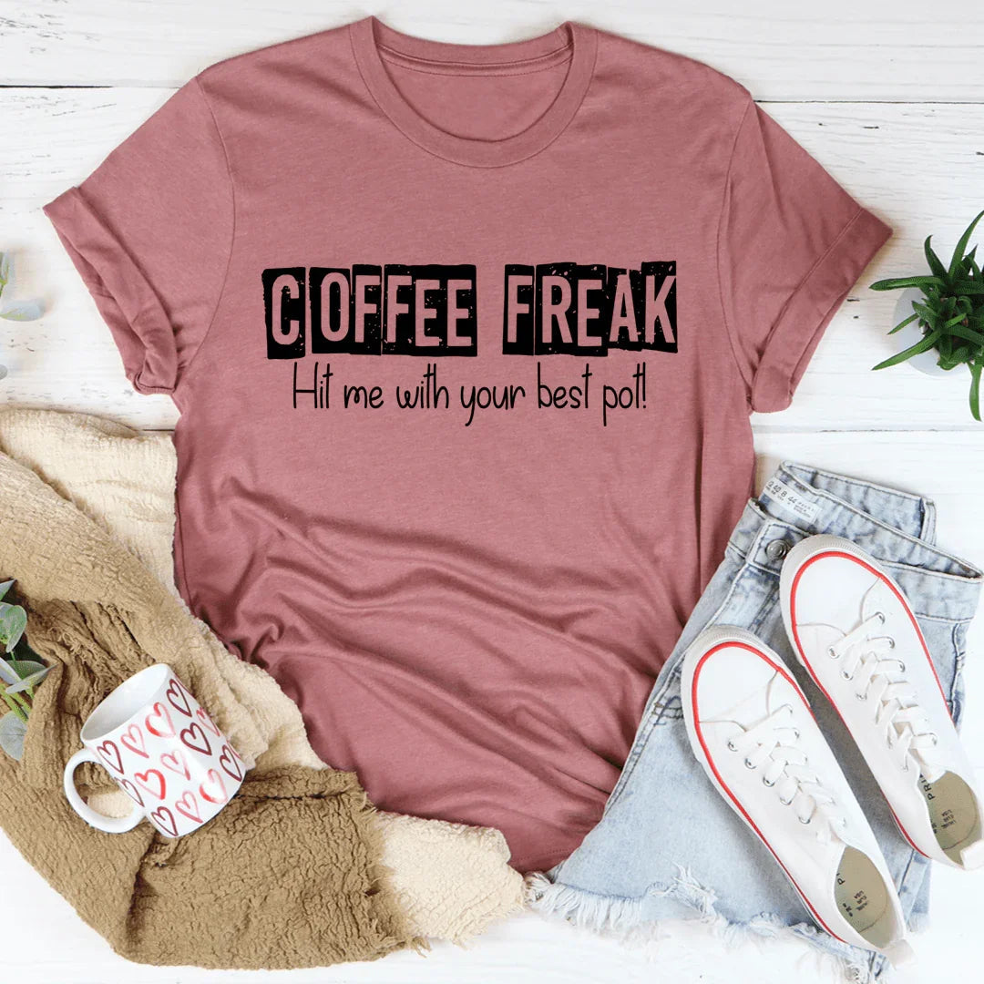 Caffeinated Coffee Lover Graphic Shirt – Freak\" product image 3