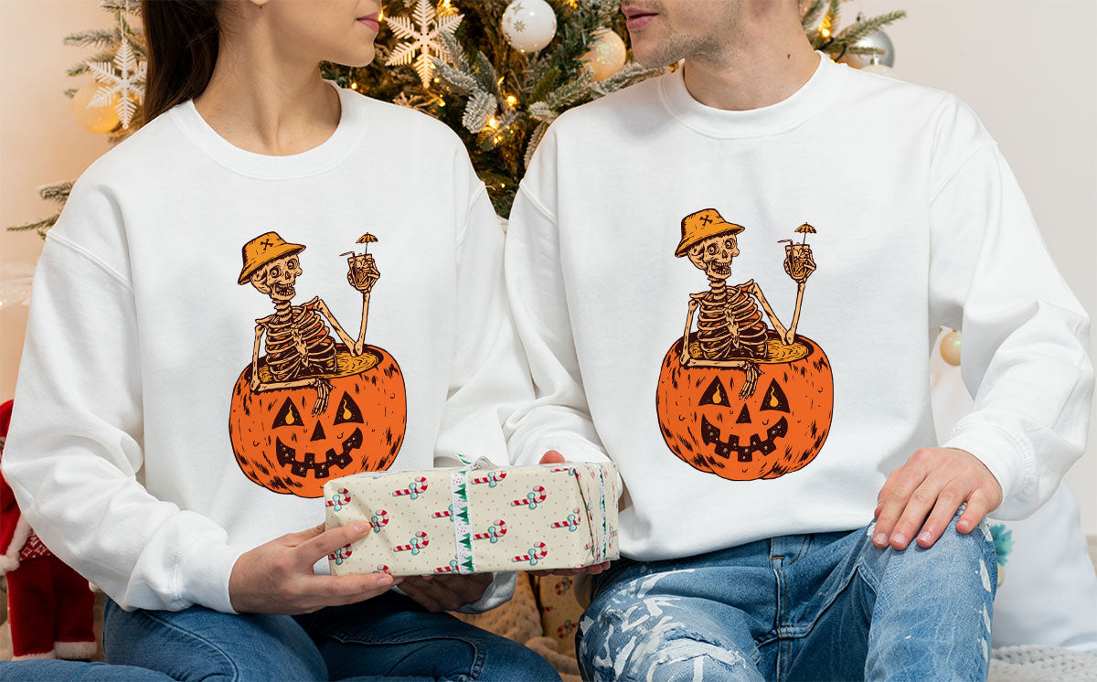 Halloween Funny Pumpkin Hoodie, Sweatshirt, Horror Design product image 9