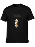 I Hate Humans But I Love Dogs Black T-Shirt product image 1