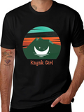 Kayak Girl Graphic Tee - Adventure Awaits! product image 1